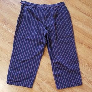 PREPPY x BARBIECORE x COTTAGE CORE! Duck Head Size 14/16 PINK striped capris.